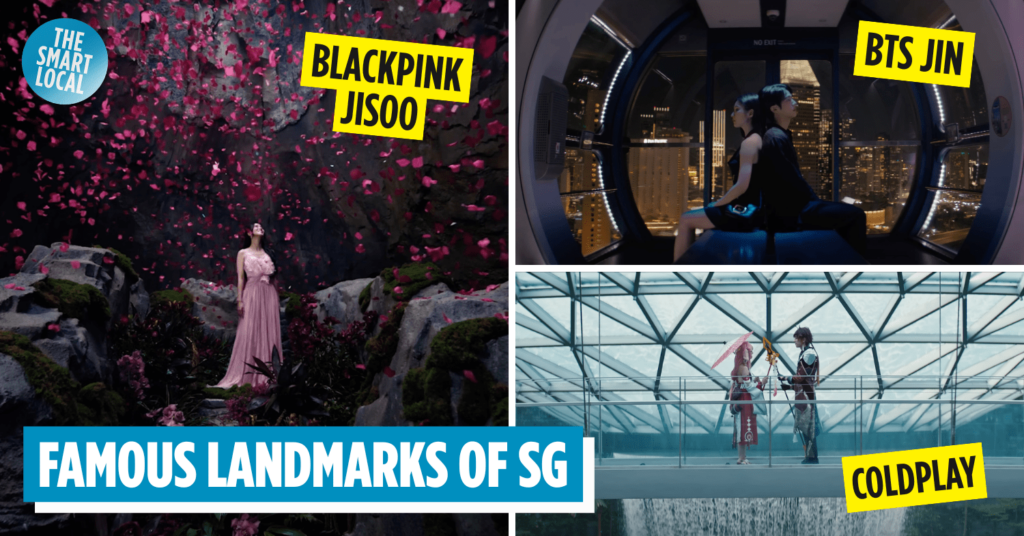 Cover with 3 images of music videos filmed in Singapore