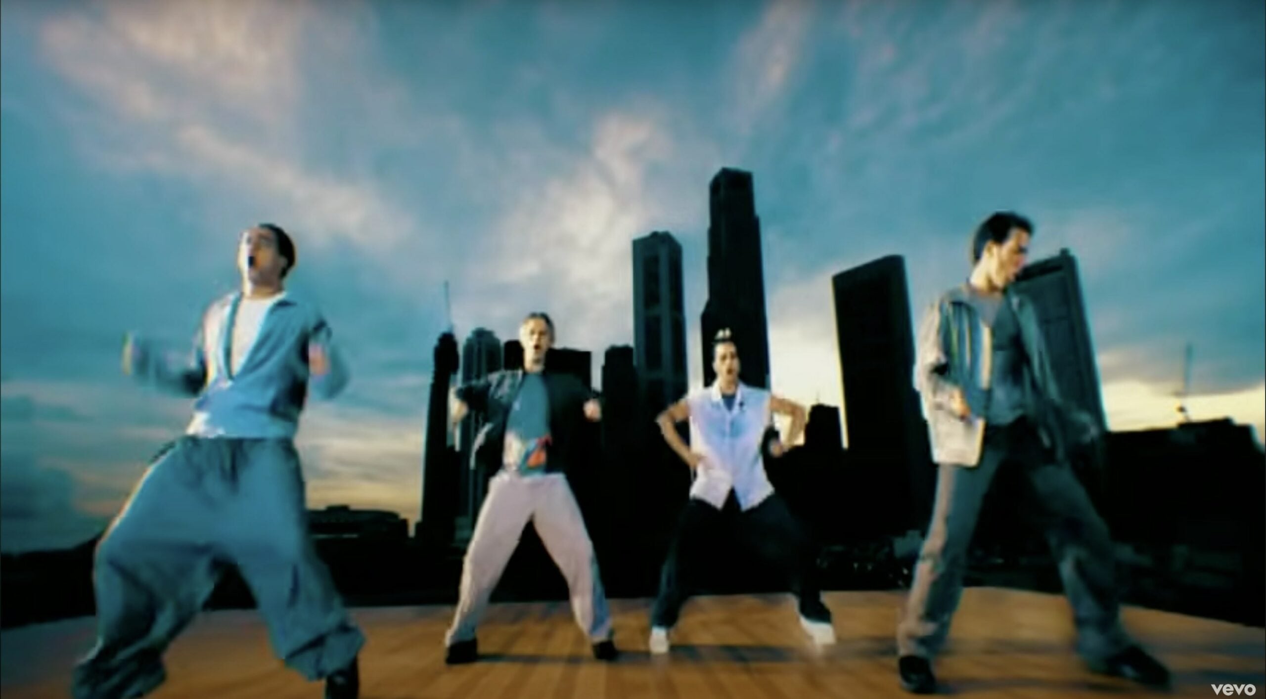 A1's music video filmed in front of the Singapore Skyline