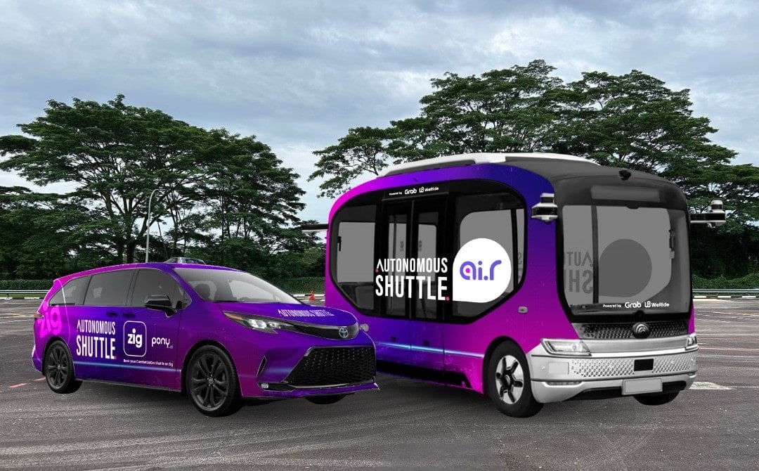 Self-driving shuttles in Punggol