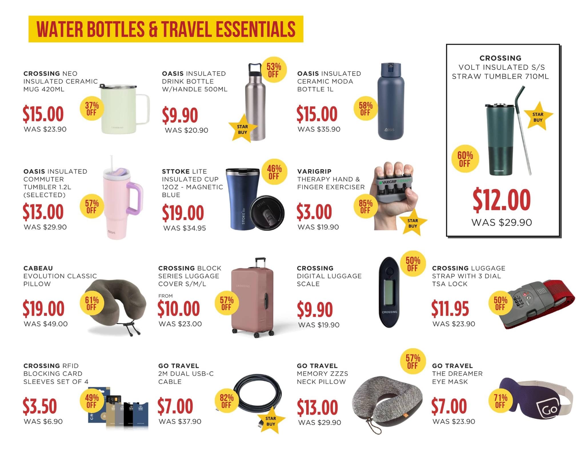 Tai Seng Travel Goods Warehouse Sale - water bottles