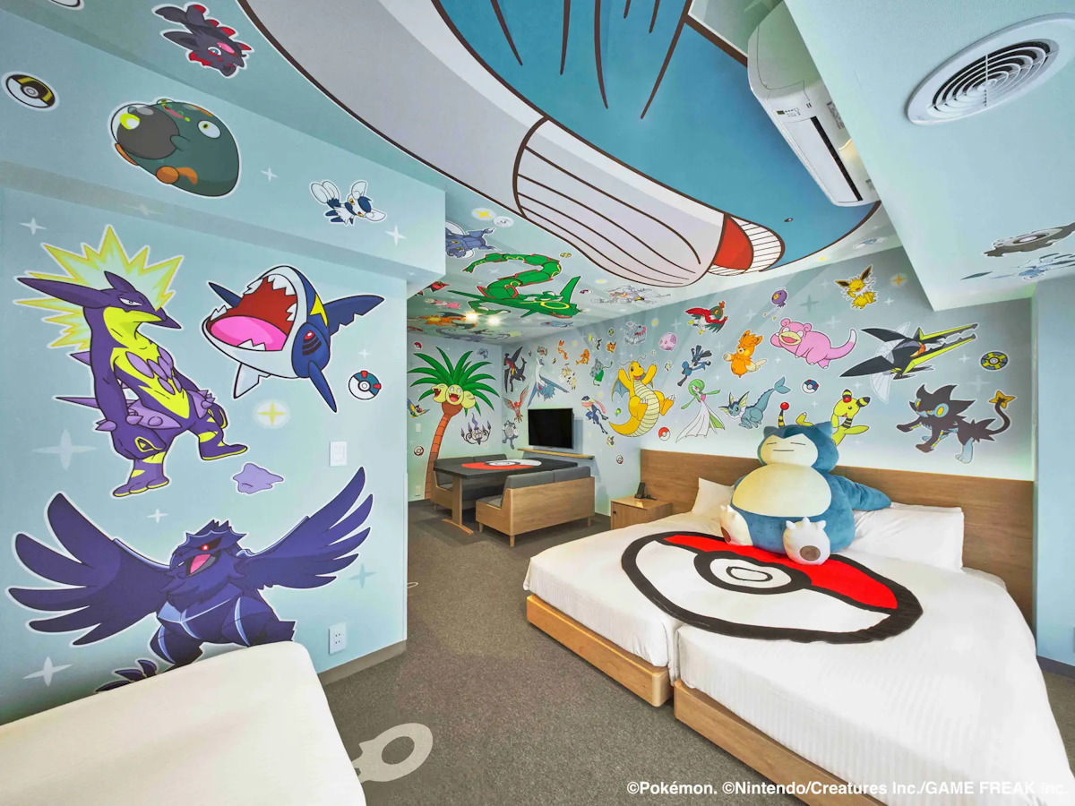 Pokemon themed bedroom 