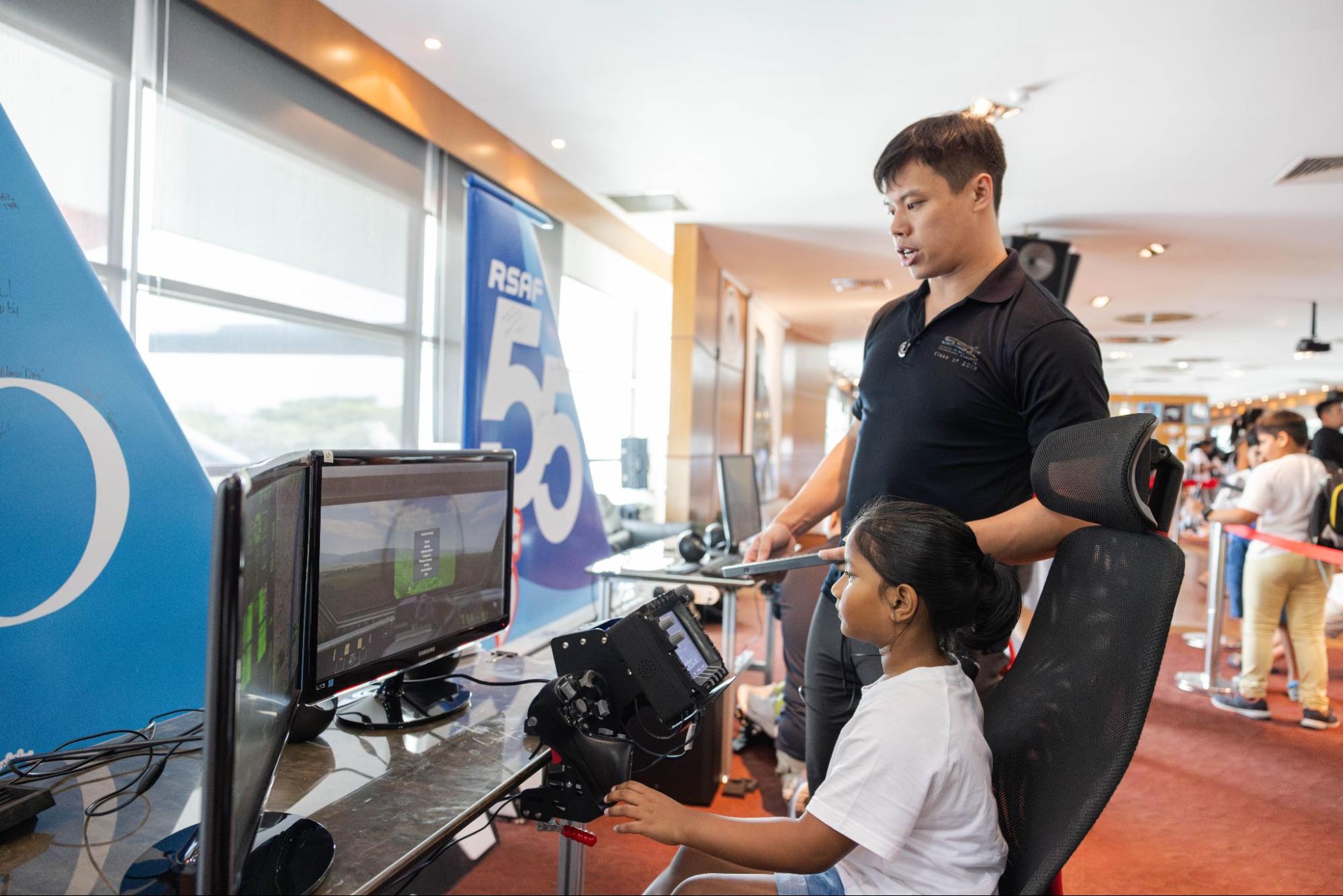 flight simulator singapore youth flying club wings academy