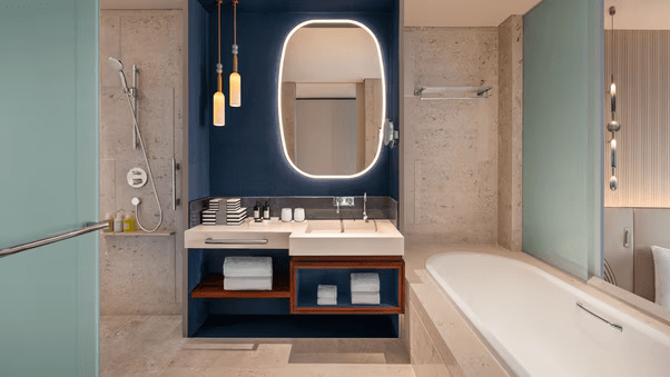 W Singapore Deluxe Guest bathroom