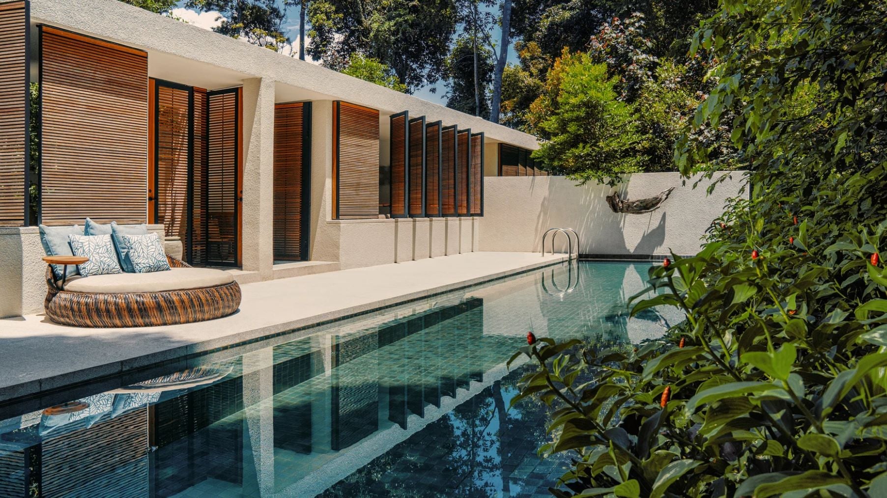 Private lap pool in the Rainforest Grand Pool Suite