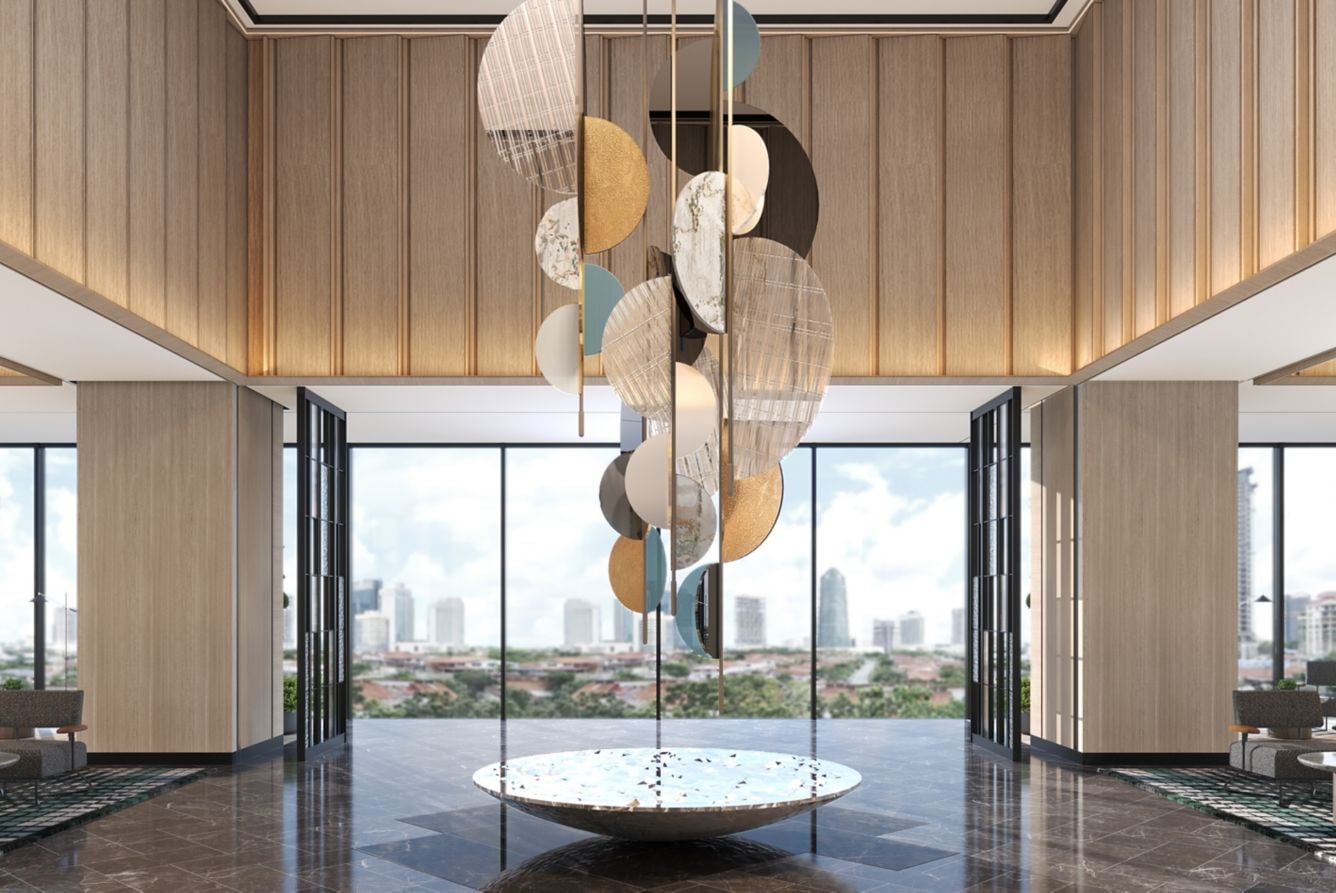 lobby of sheraton hotel in jb