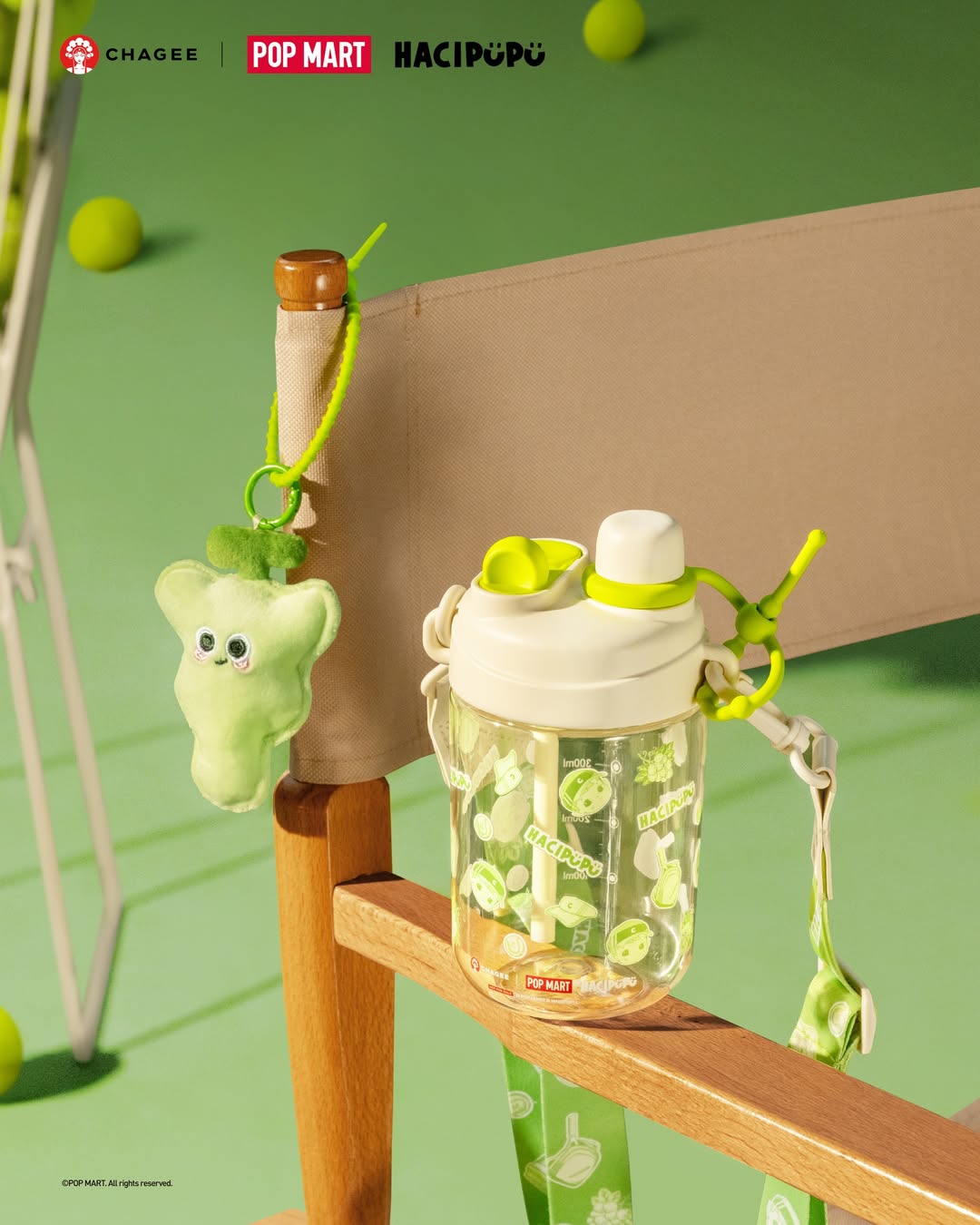 Chagee x Pop Mart merchandise for the Chagee Little Champion event