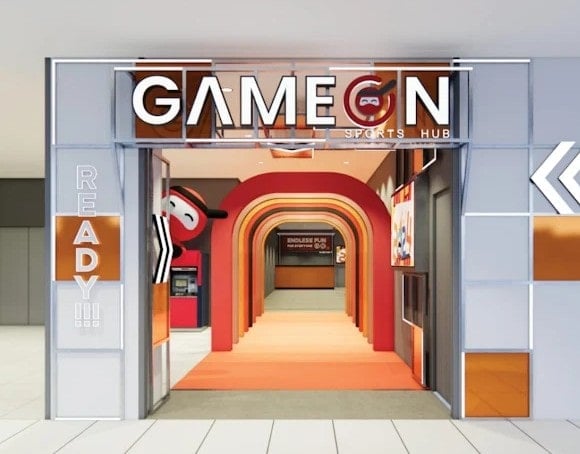 Entrance to Game On Sports Hub outlet at 1 Utama