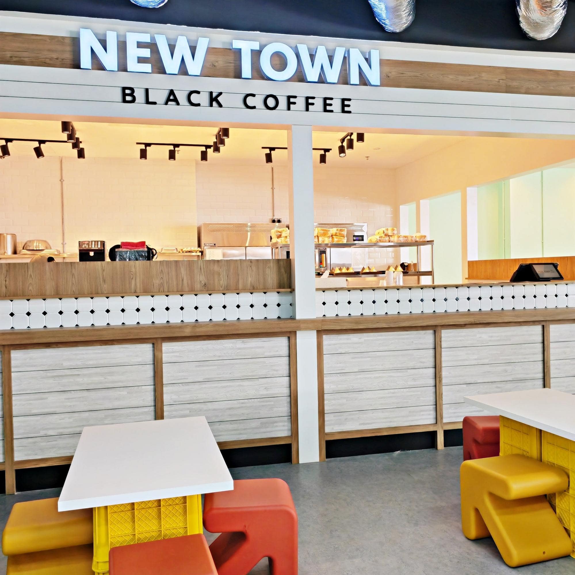 New Town Black Coffee cafe at Game On Sports Hub