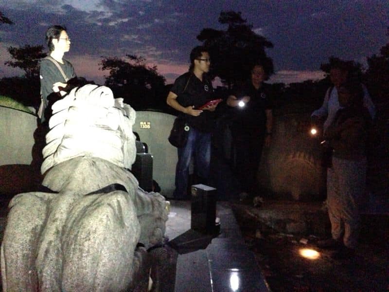 The Society of Paranormal Investigators ghost hunting at a cemetery 