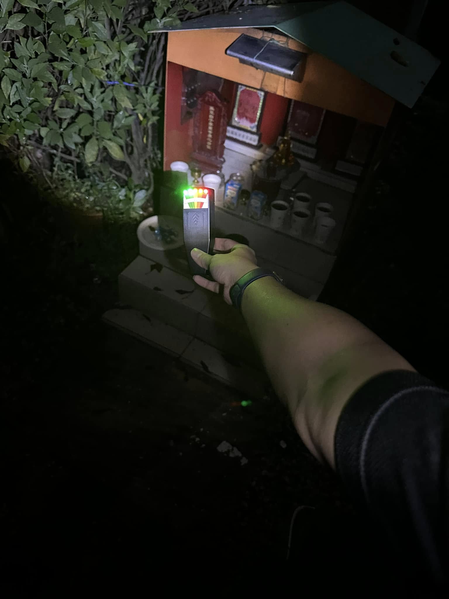 Ghost hunting with an EMF meter