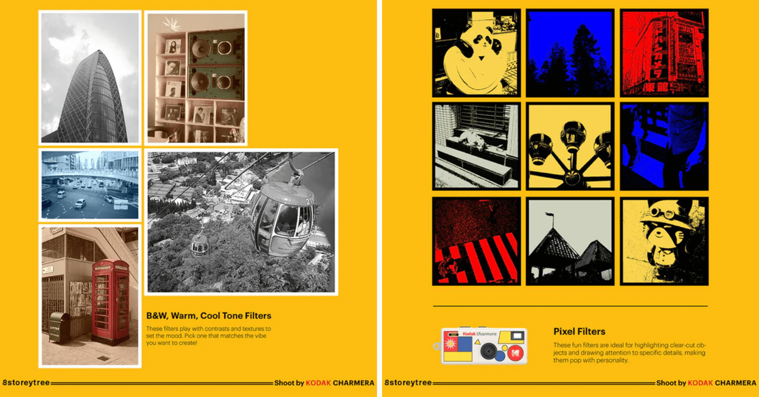 Kodak Charmera keychain - filters