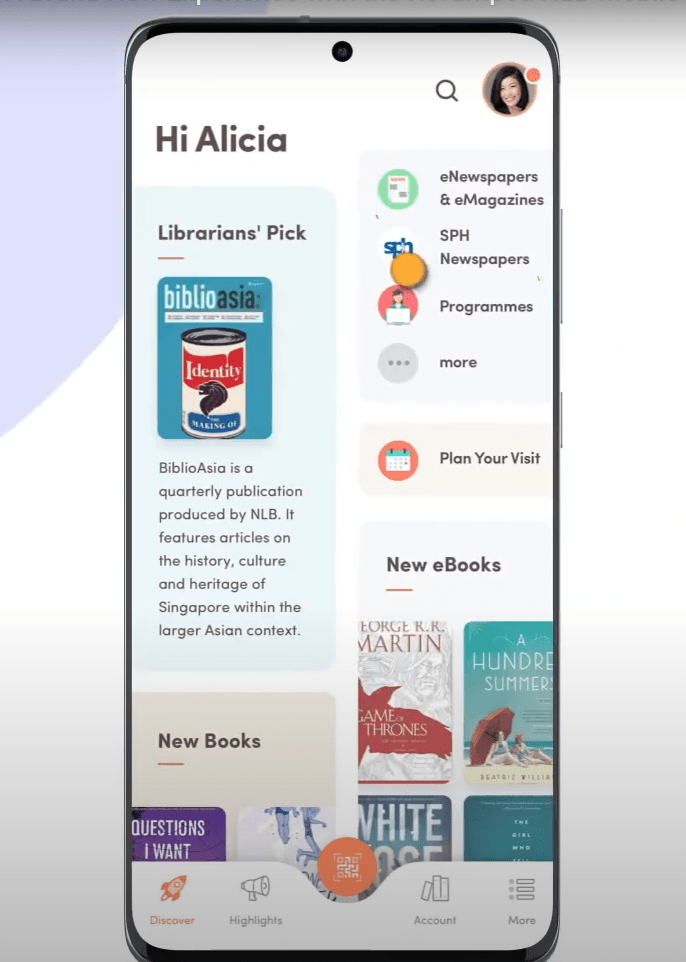 Library Features Singapore - NLB Mobile App