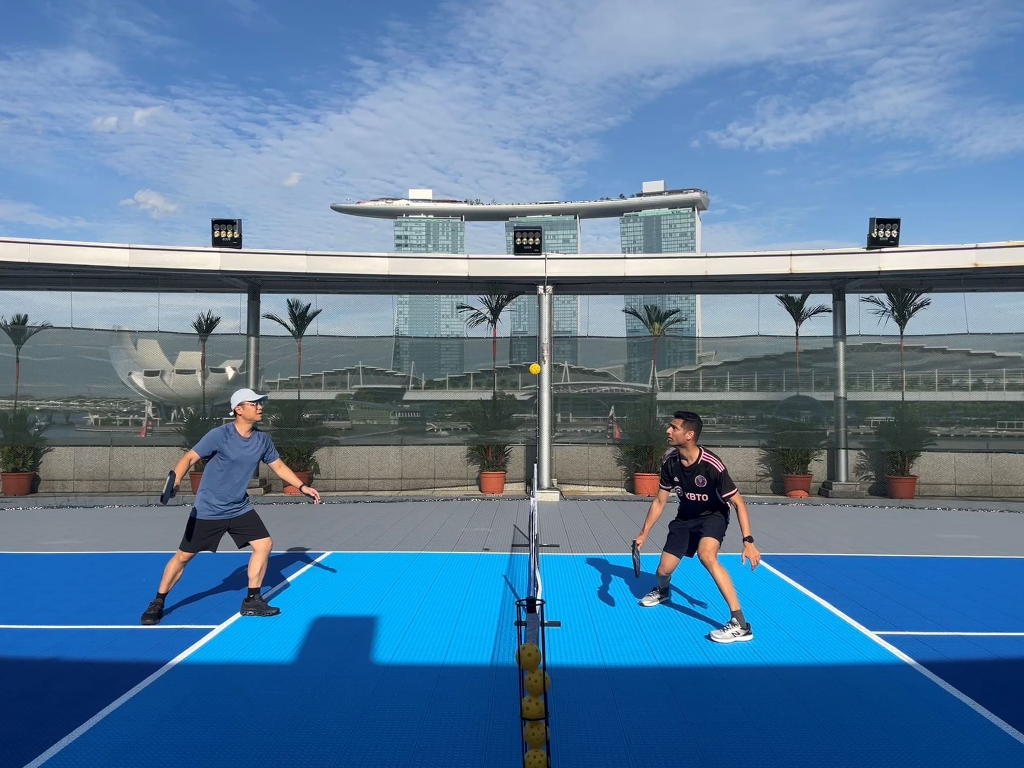 pickleball courts in singapore - one fullerton