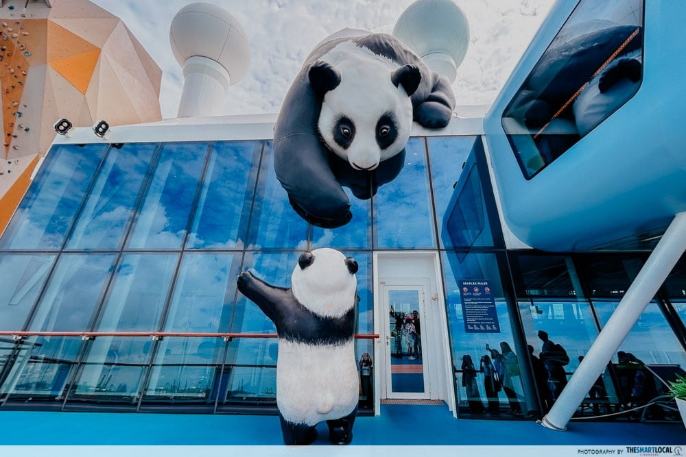 Giant panda sculpture