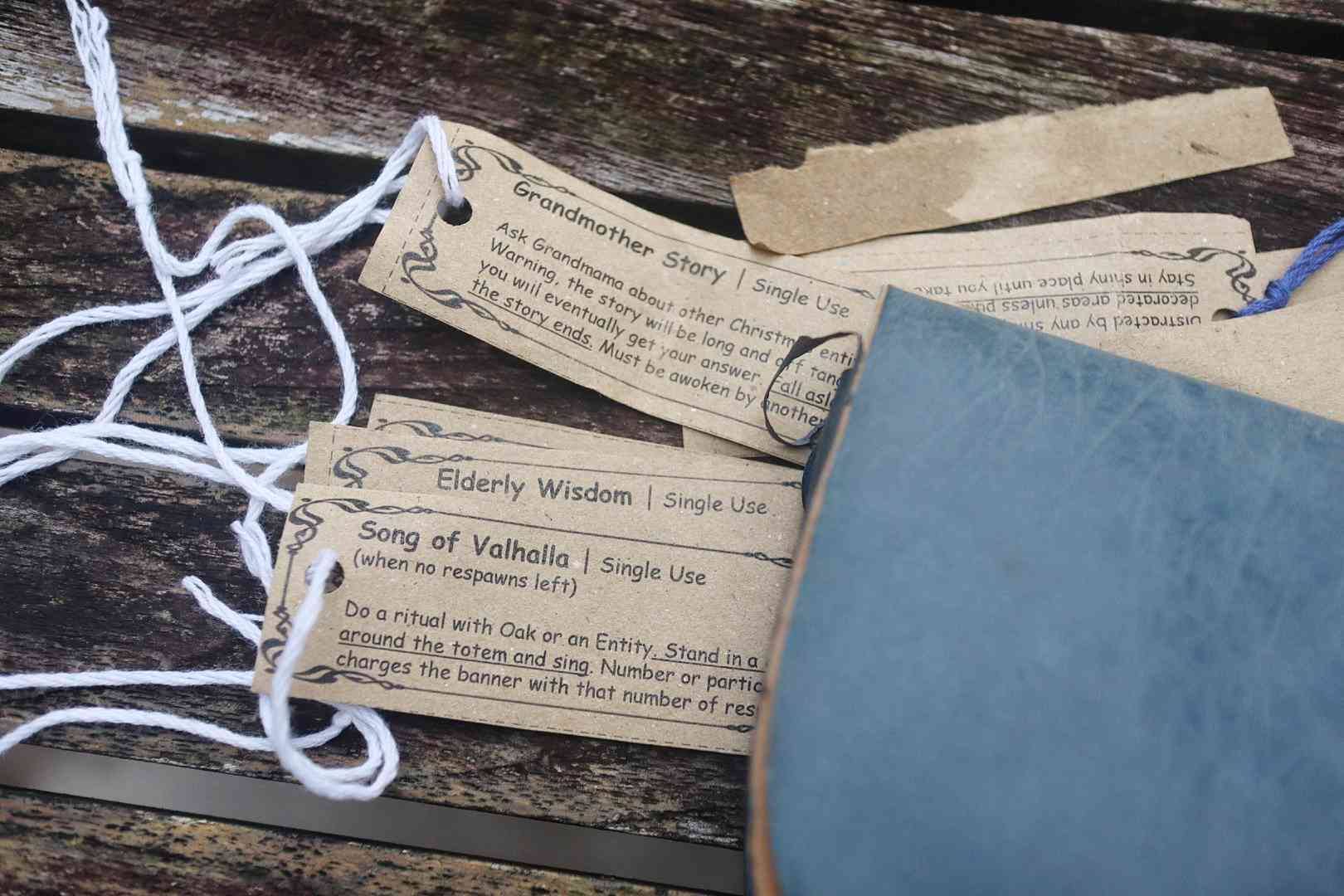 Ability paper slips used by LARP Community Singapore