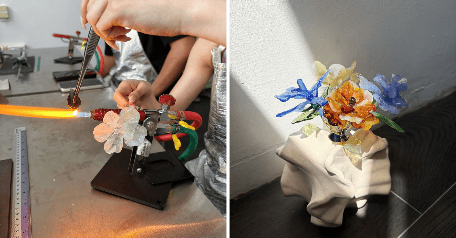 Floral lampworking workshop