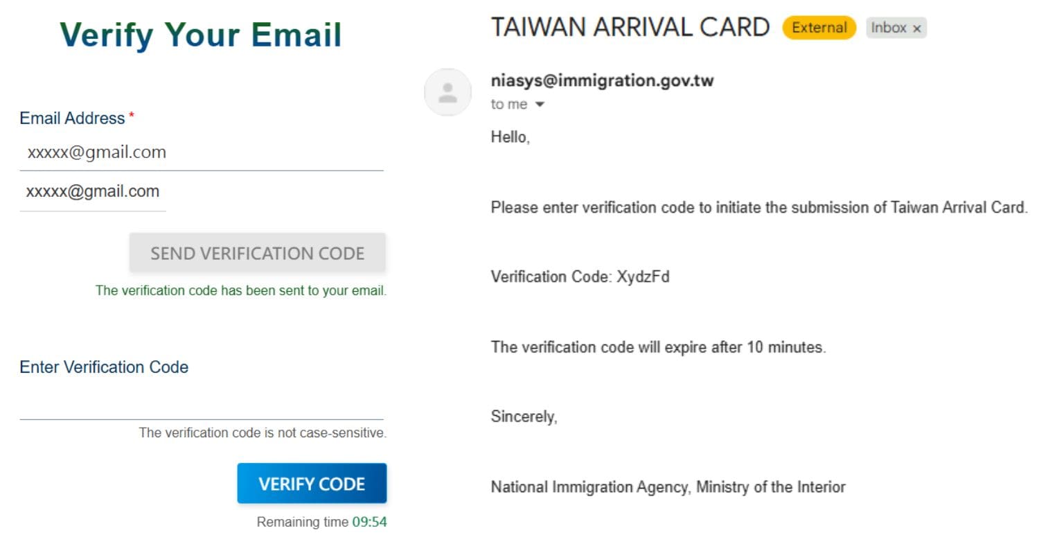 Taiwan-Arrival-Card-Verifying-email