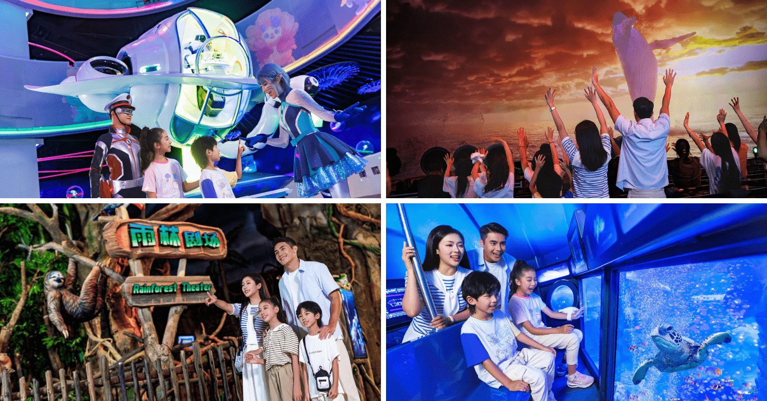 attractions across different zones