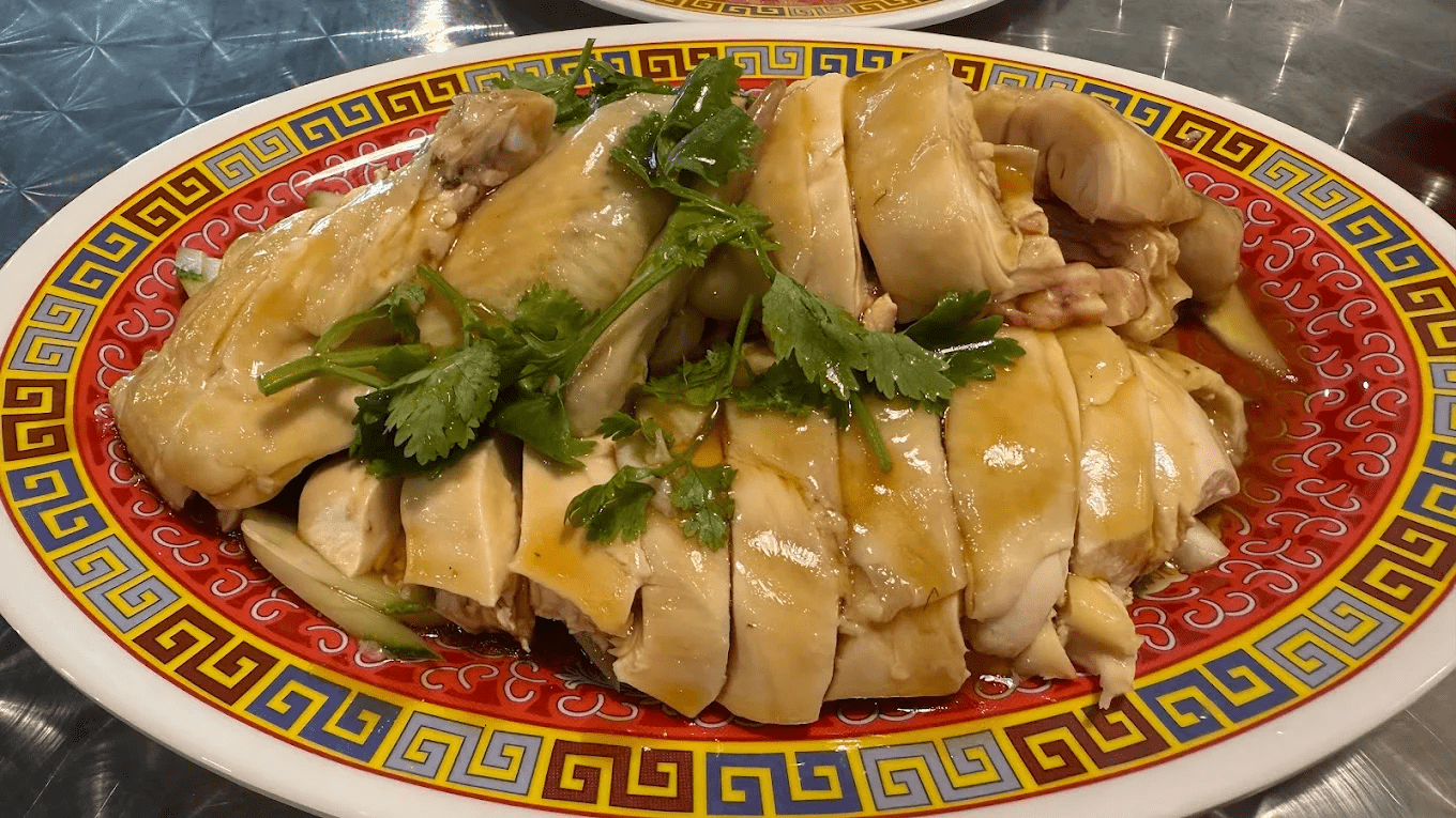 steamed chicken at Nam Kee Chicken Rice Restaurant