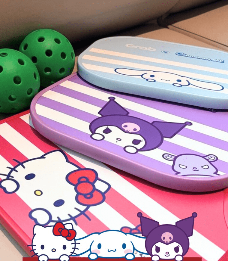 Sanrio-themed pickleball set