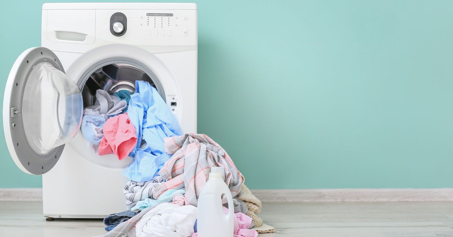 home appliance tips to reduce e-waste - overloaded washing machine