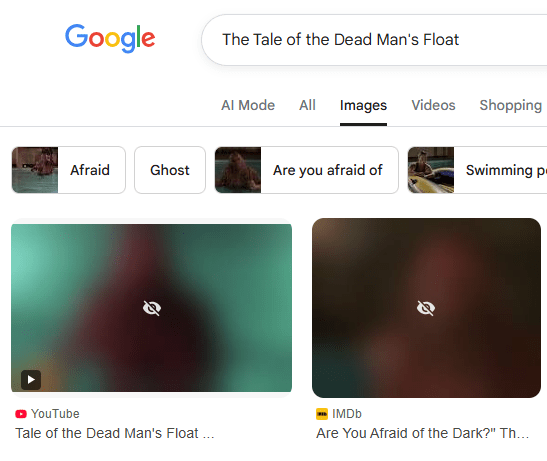 Horror shows aired on Singapore TV - Are You Afraid Of The Dark? The Tale of The Dead Man's Float Google Images