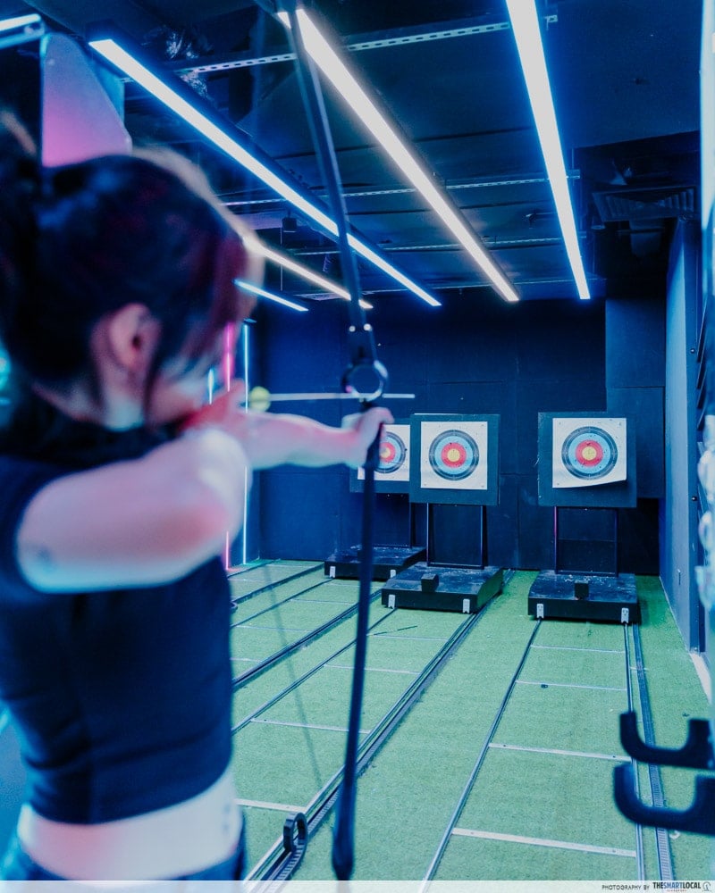 ME Cafe & Games in Chinatown - Digital Archery Machine