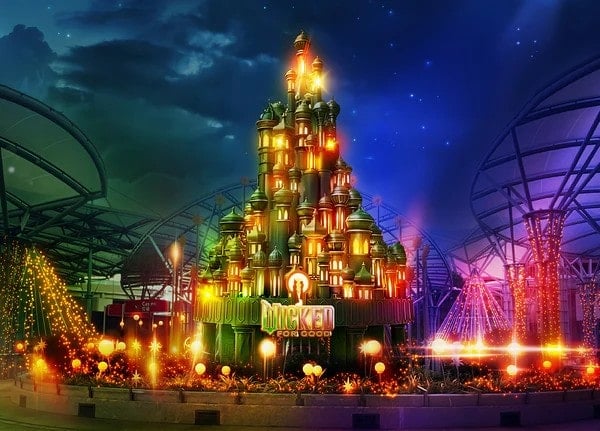 Wicked Sentosa - Emerald City installation