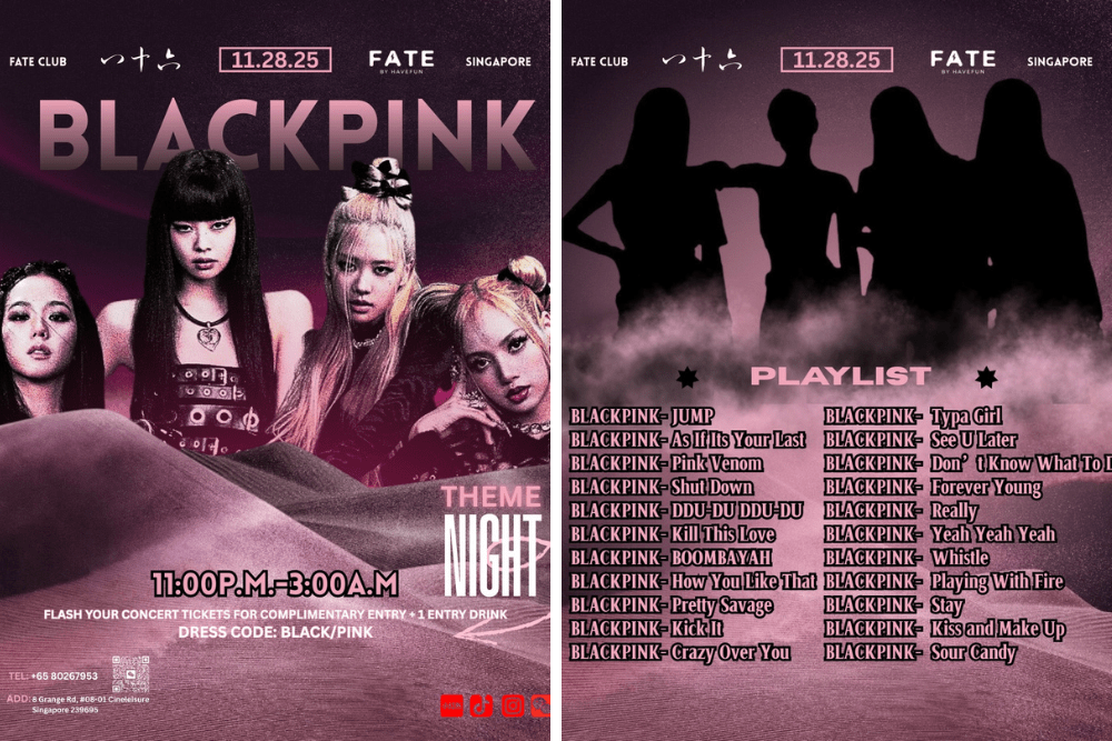 Blackpink-themed events, deals & merch in SG - fate club
