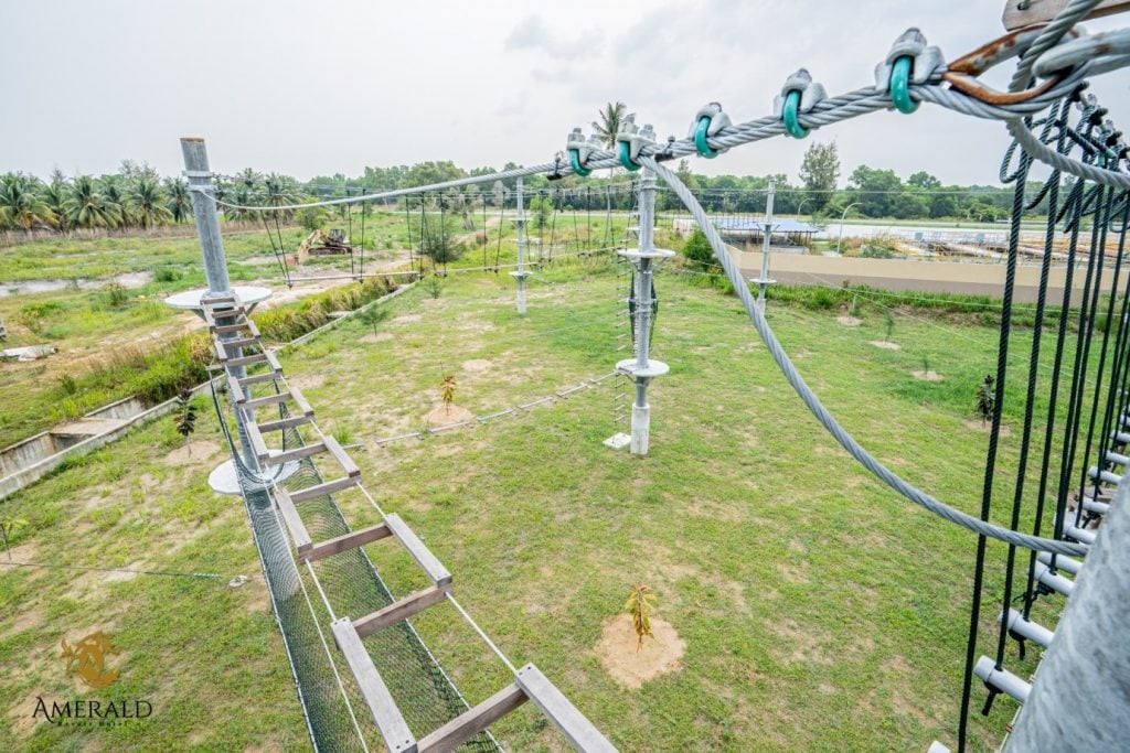 High ropes course at Amerald Resort Hotel