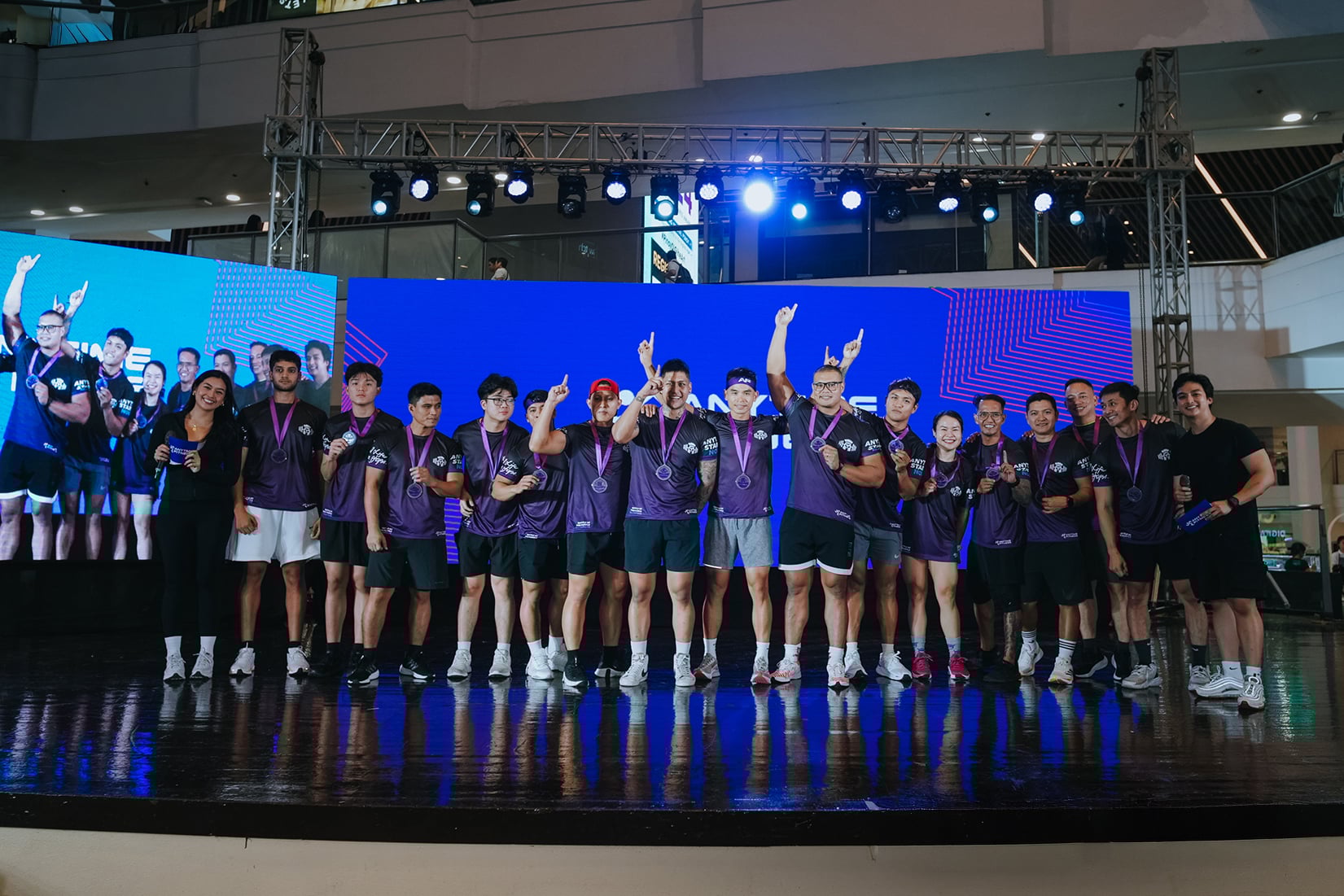 anytime fitness battle of the purple champions singapore