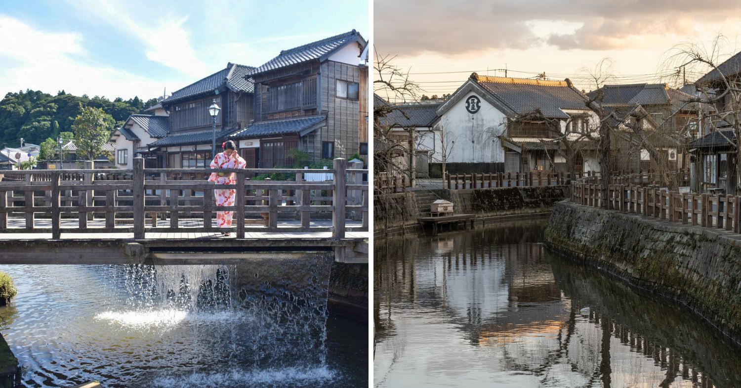 the river in Sawara Old Town