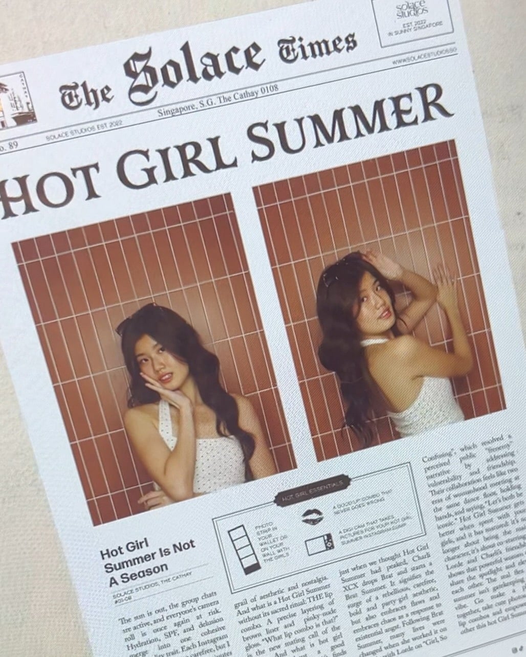 Solace Studios at The Cathay - newspaper booth