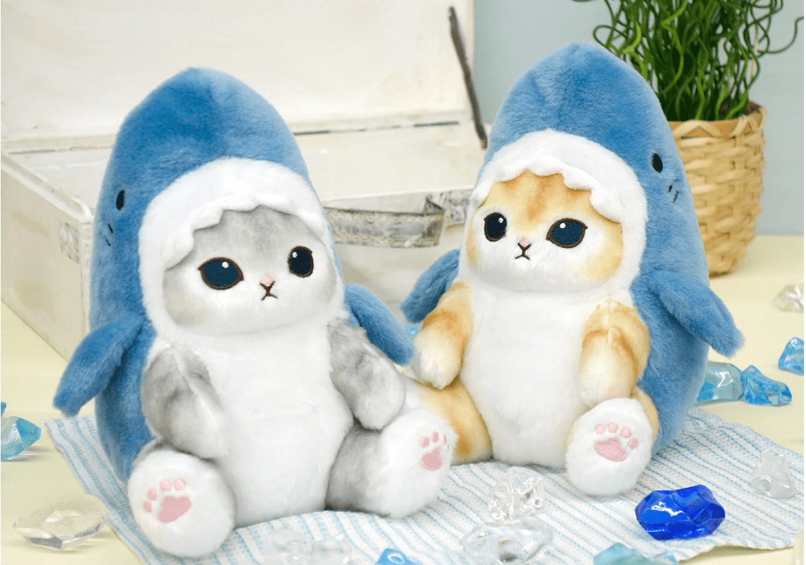 shark mofusand plushies