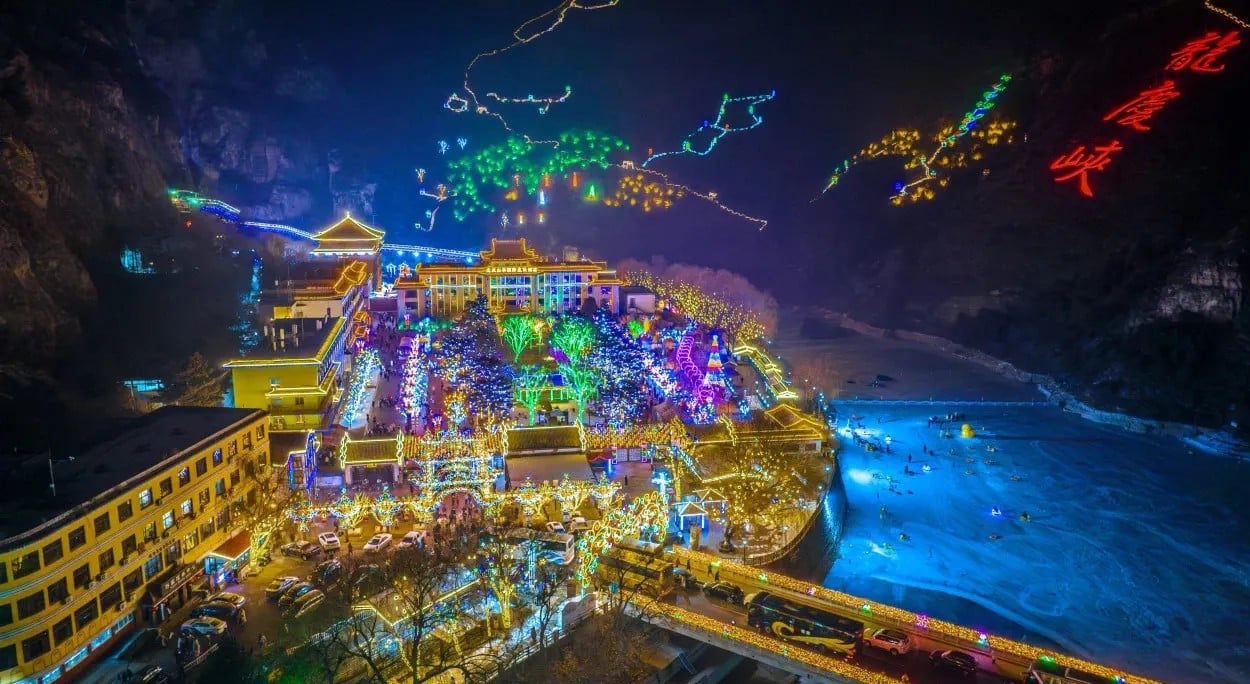 winter destinations china - longqing gorge ice and snow festival