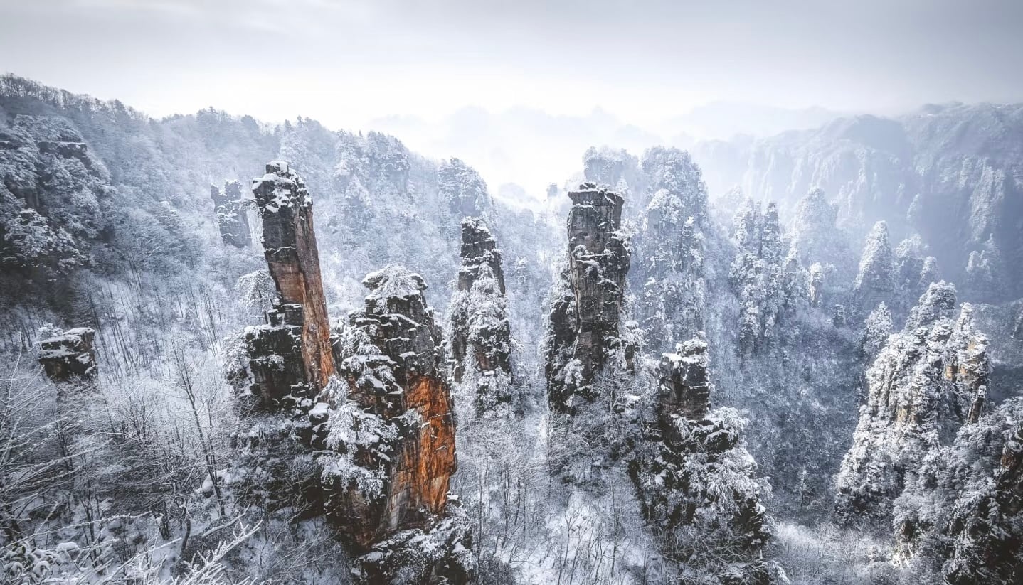 winter destinations china - Zhangjiajie national park