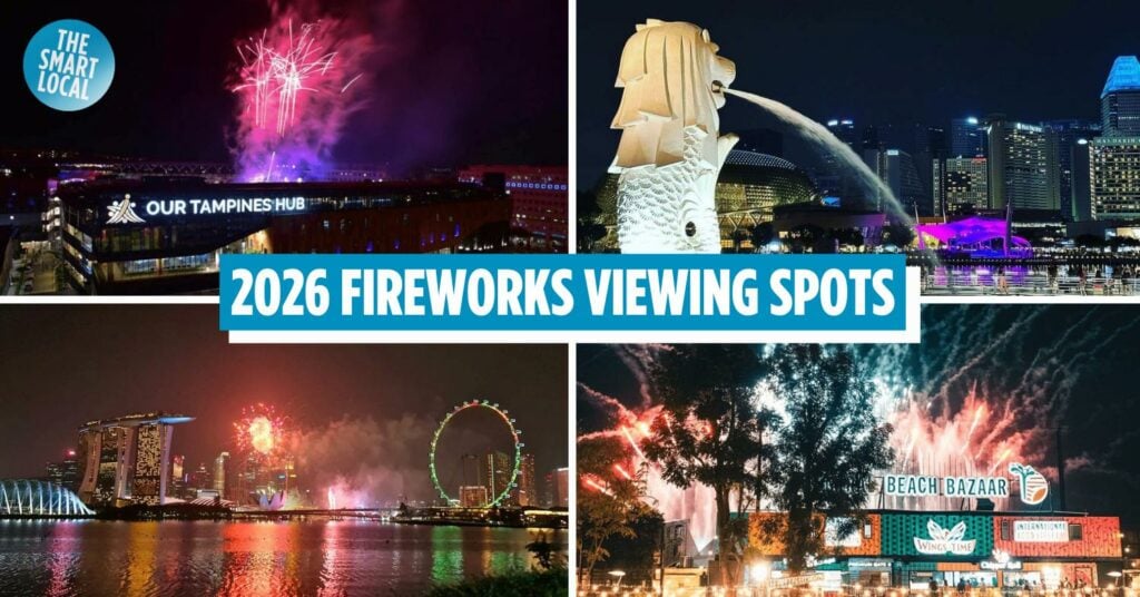 16 Best Places To Catch Fireworks In Singapore This NYE 2026, Including Heartland Spots