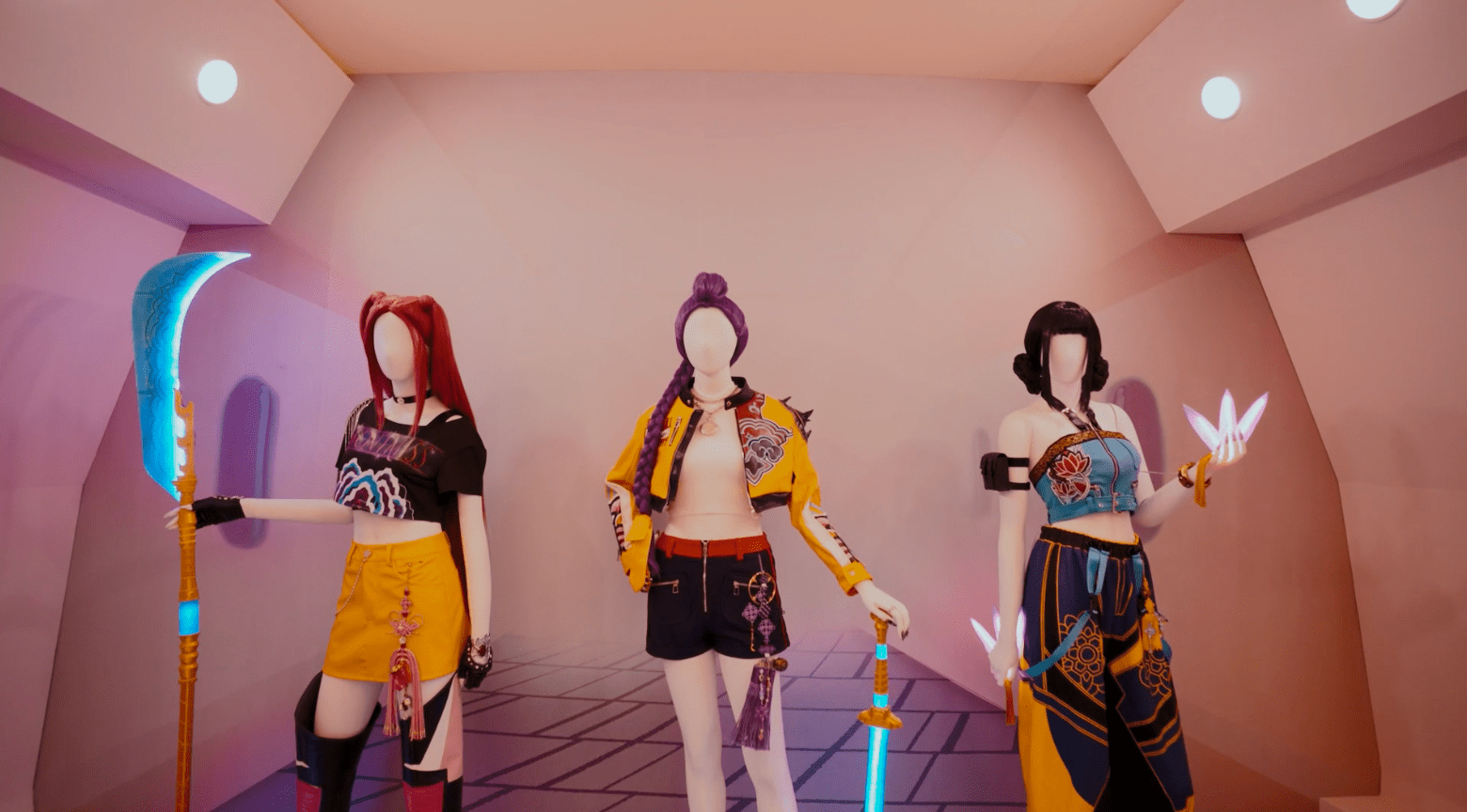 KPop Demon Hunters Singapore pop-up - costumes