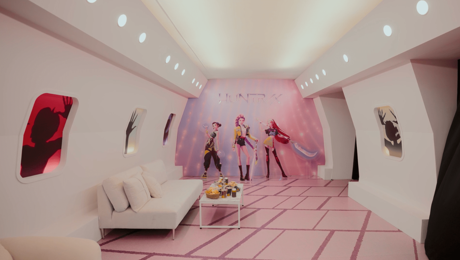 KPop Demon Hunters Singapore pop-up - movie set