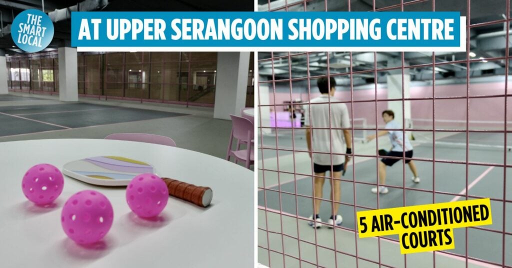 This New Pink Serangoon Pickleball Court Serves Shiopan & Matcha, Has Both Doubles & Singles Courts PLAY PICKLE SERANGOON COVER