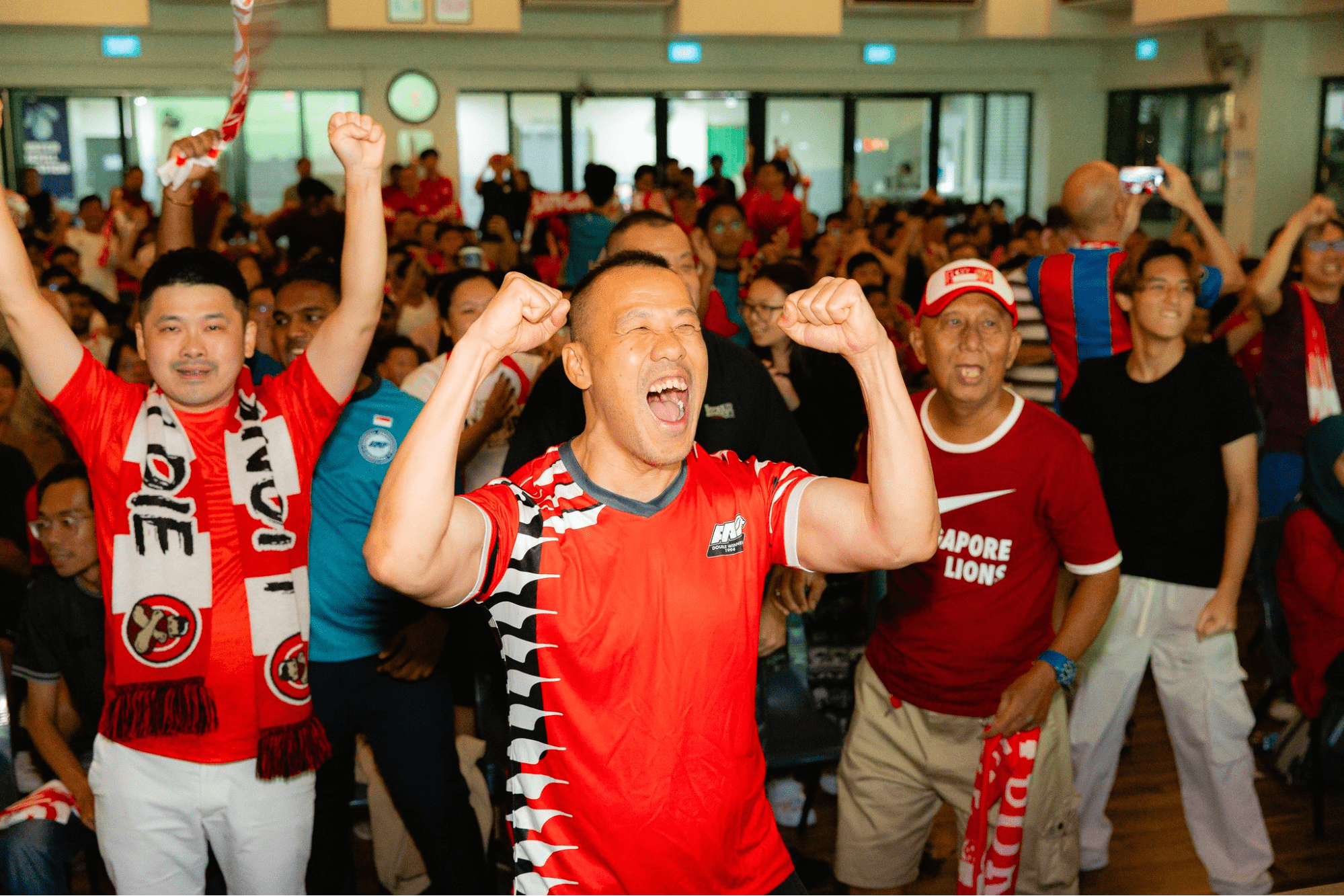 Singapore Football Asian Cup 2025 - Supporters at Bishan Community Club