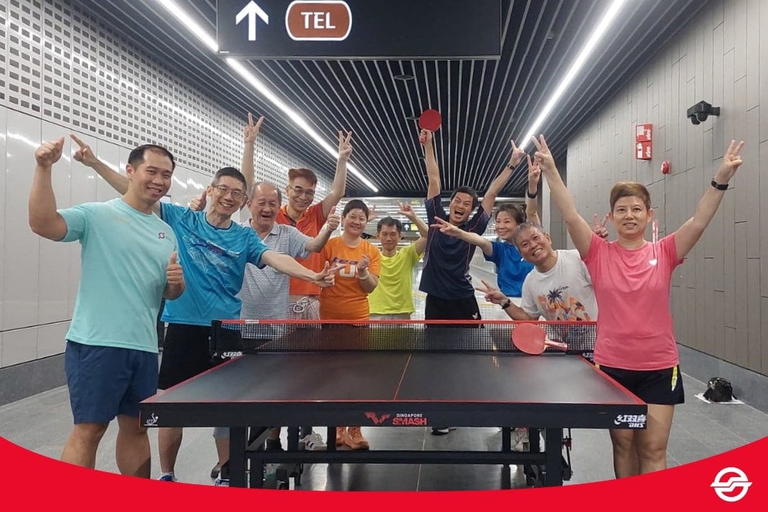 Table tennis players