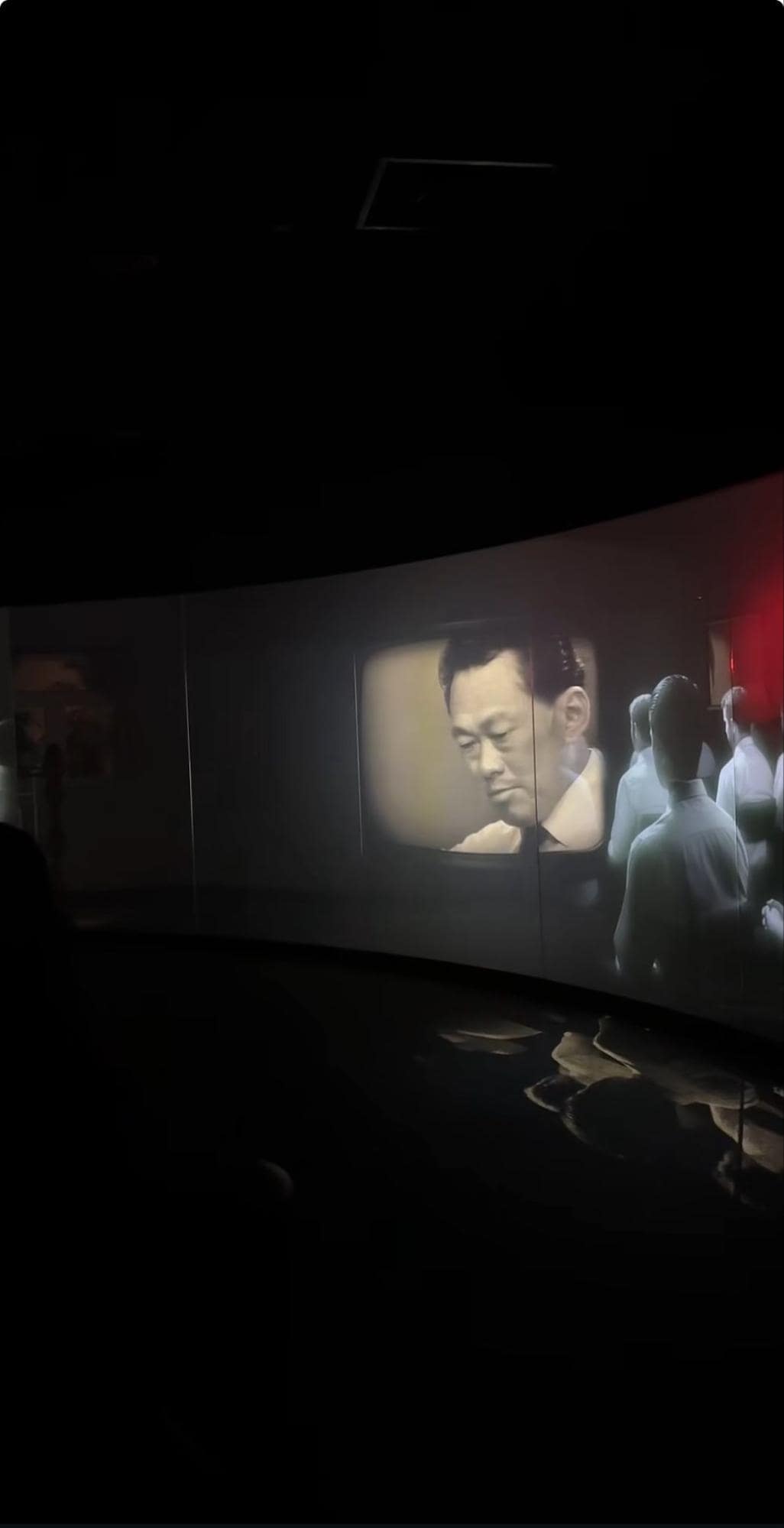 albatross file exhibition - archival footage of Late Prime Minister Lee Kuan Yew