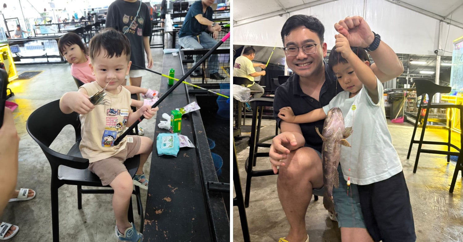 fish @ pasir ris prawn grilling - family activities to do in singapore