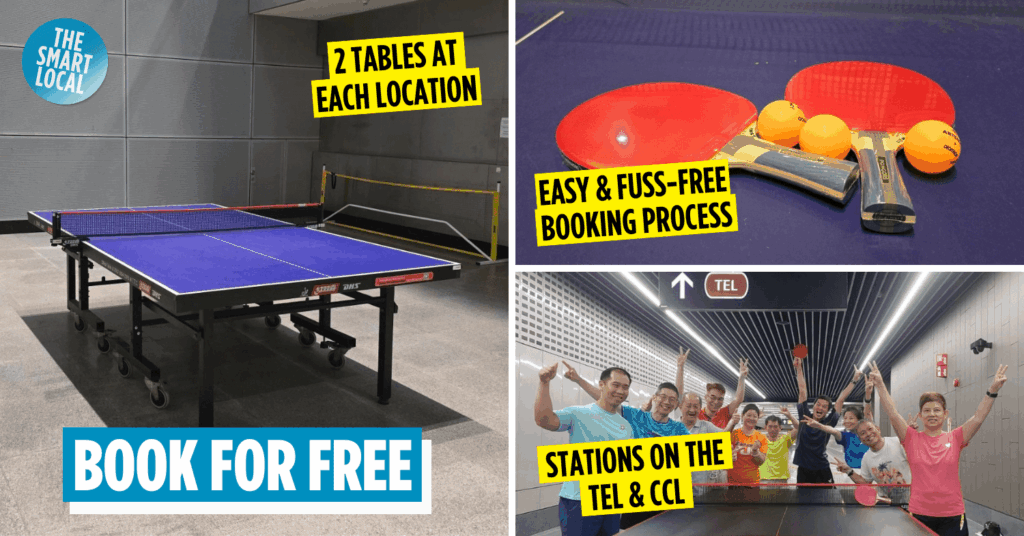 Free table tennis facilities at MRT stations - cover image