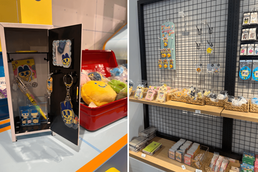 Tamagotchi Factory, Tokyo - Merch including accessories & special edition collab devices