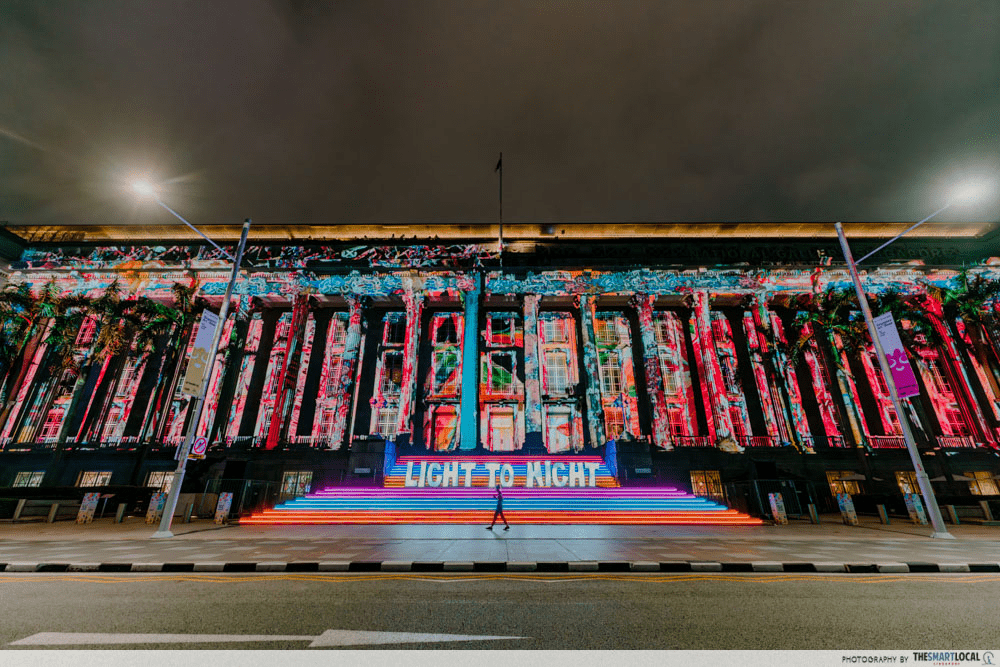 light to night - past year's light projections