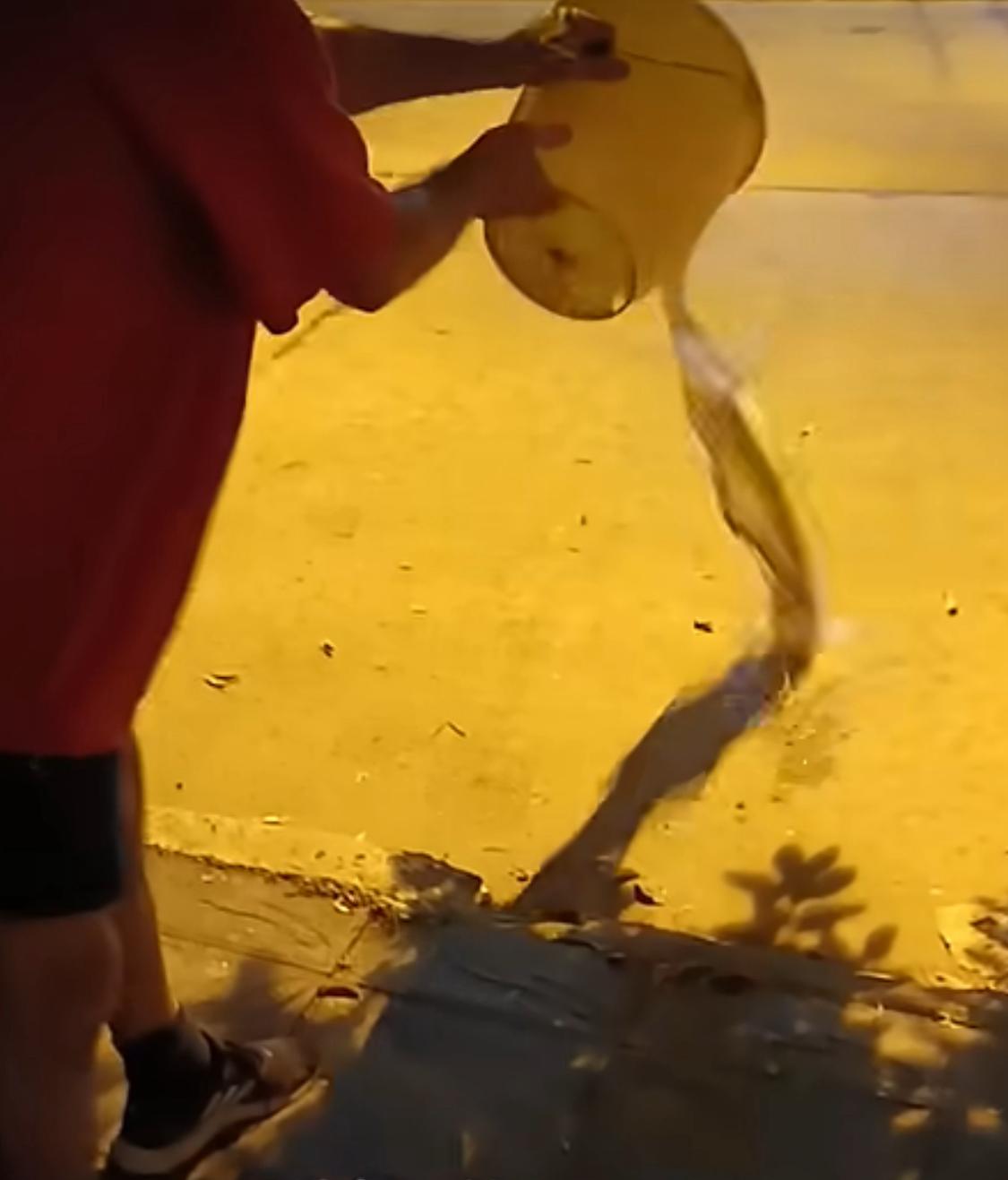 nye traditions - throwing dirty water onto the street in Cuba
