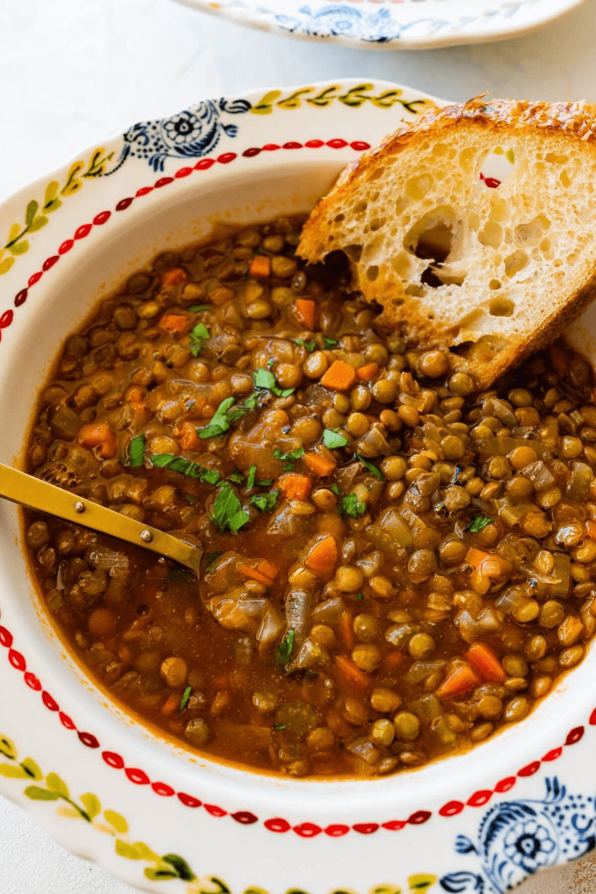 eating lentils in Italy