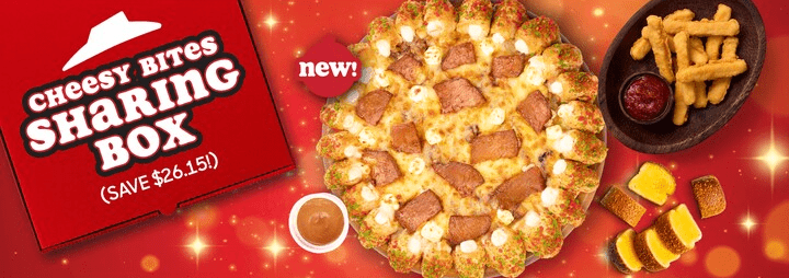 pizza hut - Cheesy Bites sharing box for 2 or 3 people